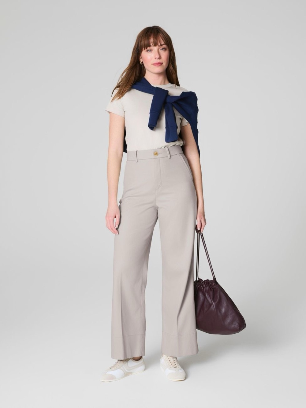 NWT SPANXsupersmooth Stretch Twill
Cropped Wide Leg Pant